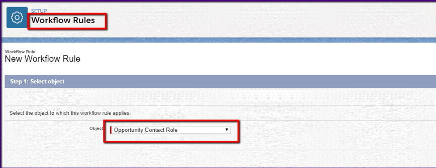 Salesforce Workflow Opportunity Contact Role