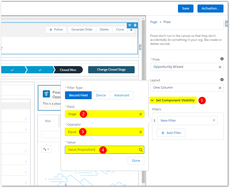 Component Visibility in Salesforce